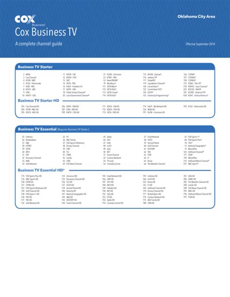 Cox Cable Tv Guide Okc Kandace Bunn