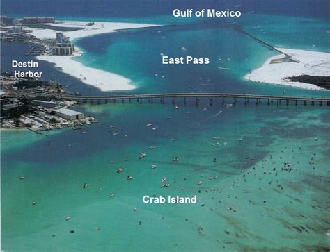 Crab Island Aerial View The Sunventure Is Docked At The Destin Harbor