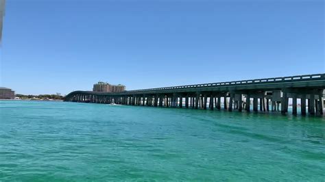 Crab Island And The Destin Bridge Destin Fl Youtube