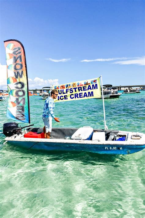 Crab Island Destin Fl Gulf Stream Ice Cream At Crab Island Good Life Eats