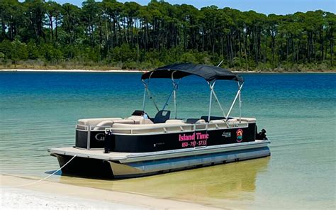 Crab Island Destin Pontoon Boat Rentals Island Time Pontoons