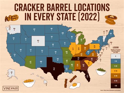 Cracker Barrel Map Usa