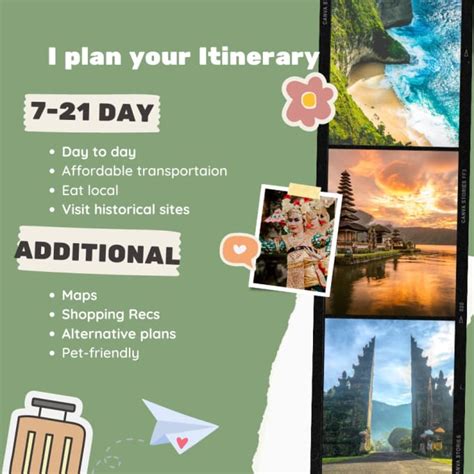 Create A Custom Travel Itinerary For Any Trip By Dajaparker195 Fiverr