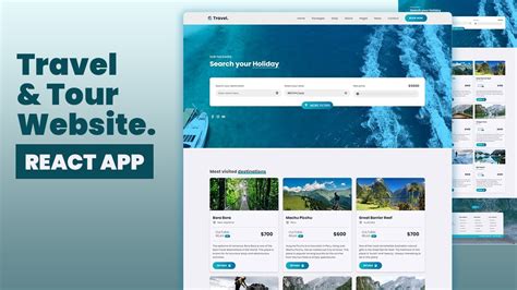 Create Travel And Tour Website Using Reactjs React Project 2024