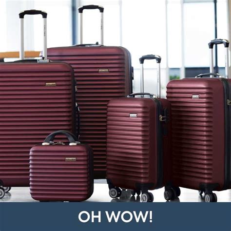 Cruise Max Burgundy Luggage Homechoice