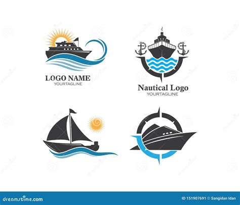 Cruise Ship Logo Template Vector Illustration Graphic By