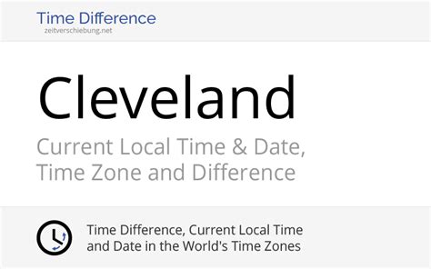 Current Local Time In Cleveland United States Cuyahoga County Ohio