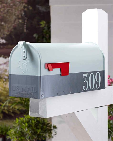 Custom Color Blocked Mailbox Martha Stewart