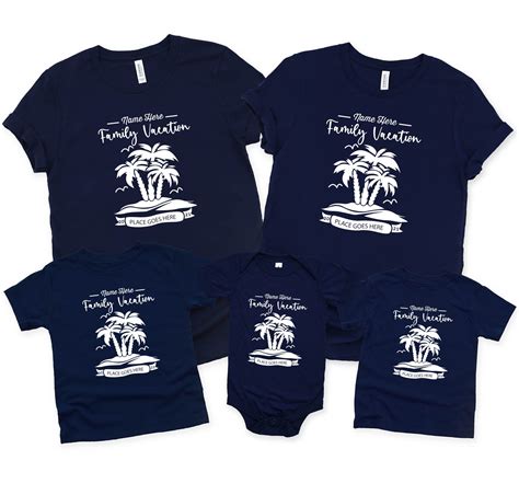 Custom Matching Family Vacation T Shirts Family Vacation Etsy