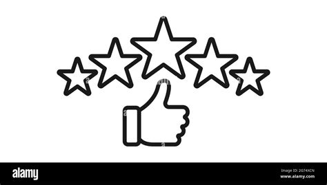 Customer Review Rating Icon Vector Illustration 5 Star Rating Icon