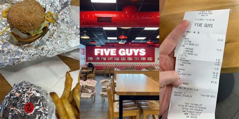 Customer Spends 70 For 2 Meals At Five Guys