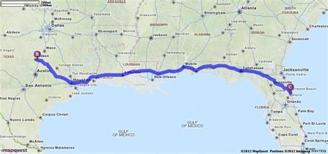 Daytona Beach to Destin FL Drive