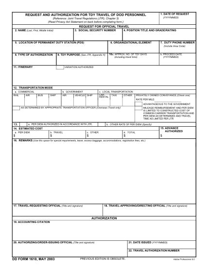 Dd Form 1351 2C Templates Fillable Amp Printable Samples For Pdf Word Pdffiller