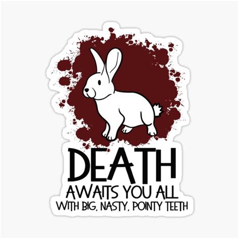 Death Awaits You Stickers Redbubble