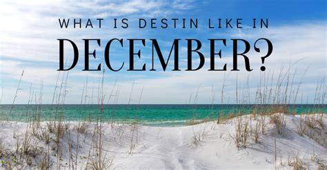 Destin FL December Weather