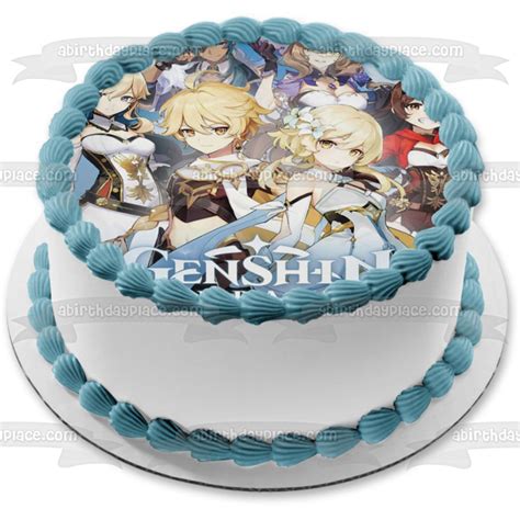 Decorate Your Cake With This Genshin Impact Themed Edible Cake Topper