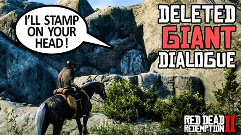 Deleted Giant Dialogue Found Explained Red Dead Redemption 2 Youtube