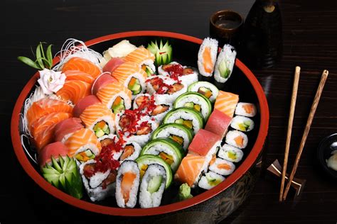 Delicious Sushi Hd Wallpaper A Feast For The Eyes