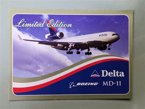 Delta Airlines Collector Cards Pilot Trading Card List Wood By Wright