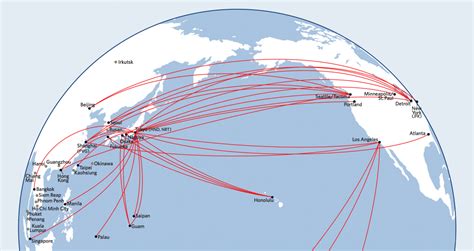 Delta Destination Map Asia