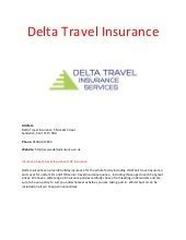 Delta Travel Insurance Plans