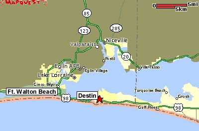 Destin Area Map