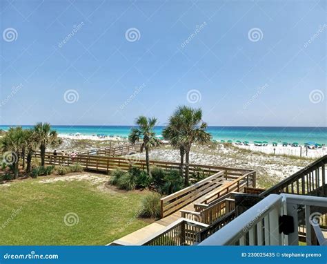 Destin Beach Condo View Stock Image Image Of Ocean 230025435