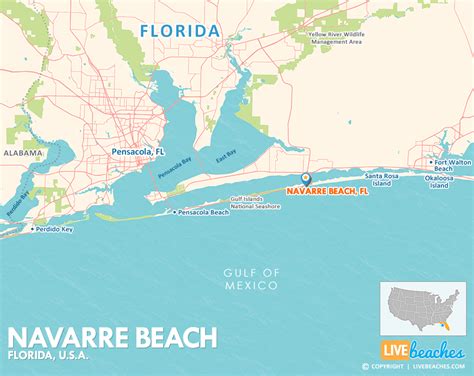 Destin Beach Florida Map Navarre Beach Florida Map Printable Maps