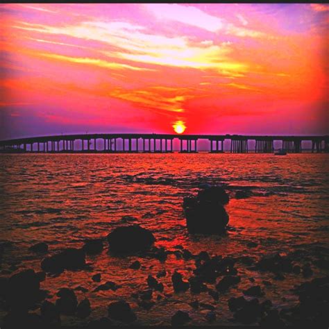 Destin Bridge Sunset Photo By Kj Sunset Photos Destin Sunset