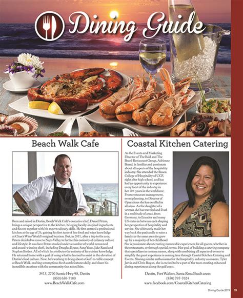 Destin Dining Guide Vip Destin Magazine