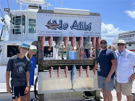 Destin Fishing Charters In The Summertime No Alibi Charters