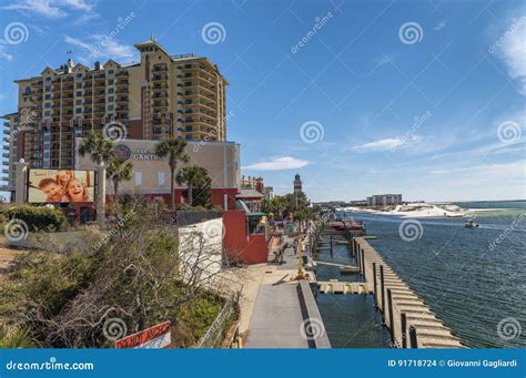 Destin Fl February 2016 City Buildings Along The Sea This I Editorial Stock Image Image