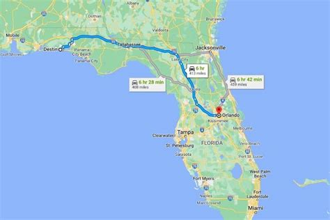 Destin FL to Orlando Drive