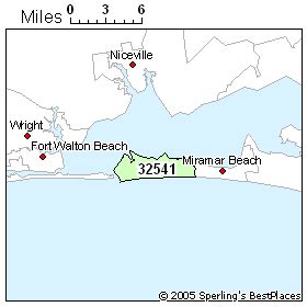 Destin Fl Zip Code Map Map Vector