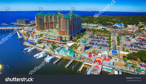 Destin Florida Aerial View Beautiful City Stock Photo 570700390