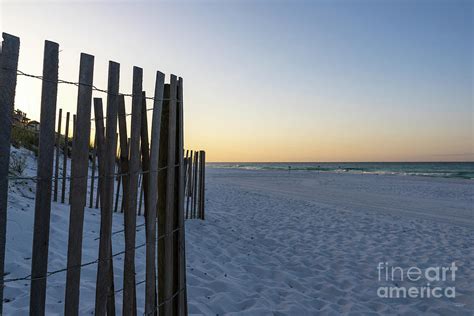 Destin Florida Beach Fence Sunrise Photograph By Jennifer White Fine