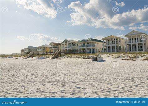 Destin Florida Beach Maisons Avec Passerelles Au Dessus Des Dunes De