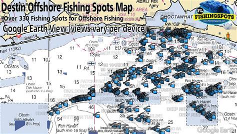 Destin Florida Fishing Map Florida Fishing Maps For Gps