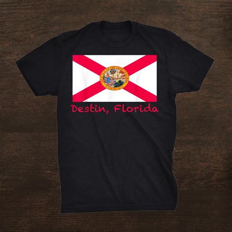 Destin Florida Flag Souvenir Shirt Fantasywears