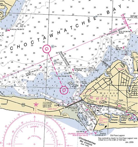 Destin Florida Nautical Chart Mixed Media By Sea Koast Pixels