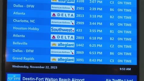 Destin Fort Walton Beach Airport Sees Smooth Operation Ahead Of Thanksgiving