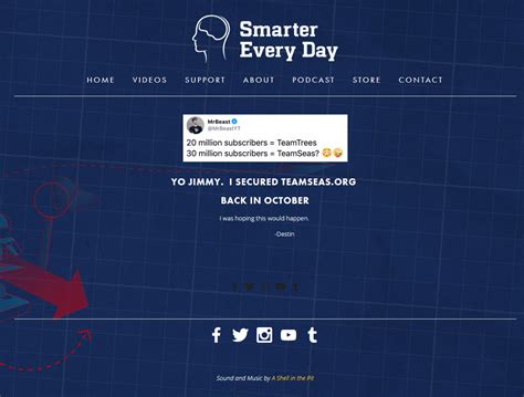 Destin From Smarter Every Day Had Already Registered Teamseas Org R