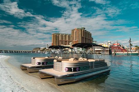 Destin Full Day Pontoon Rental For 12 With Fuel Cooler 2024