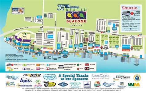 Destin Harbor Boardwalk Map