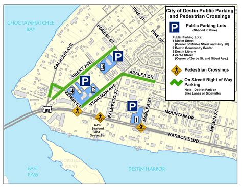 Destin Harbor Parking And Maps