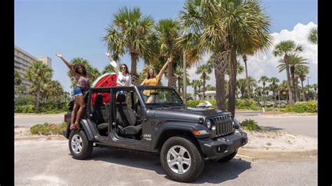 Destin Jeep Rentals Car Rental Jeep Rental Delivery Destin Jeep Rentals