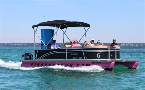 Destin Pontoon Boat Rentals Jennie Lou S Pink Pontoon