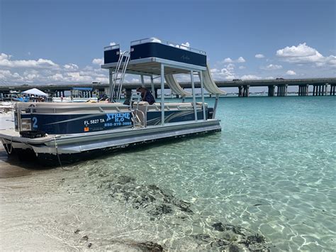 Destin Pontoon Boat Rentals Near Crab Island Destin Water Fun