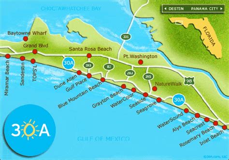 Destin Public Beach Access Map