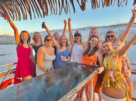 Destin Sunset Cruise With Soft Drinks On A Tiki Themed Boat Getyourguide